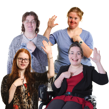 4 women with disability