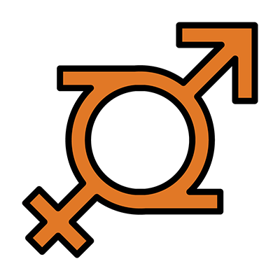 Gender fluid symbol