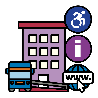Accessible transport, building, information and website.