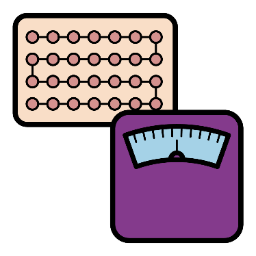 The contraceptive pill and a scale