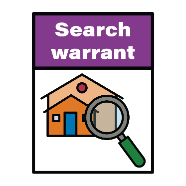 Icon of a search warrant