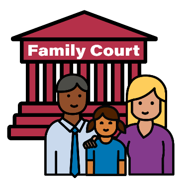 Icon of a family outside family court