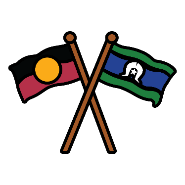 Icon of flags for Aboriginal and Torres Strait Islander people