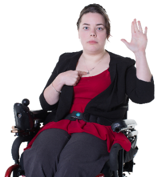 Image of a woman in a wheelchair