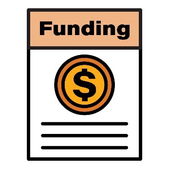 Document with heading text: Funding and dollar sign.